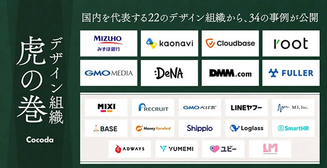 デザイン組織づくりの事例集「デザイン組織 虎の巻」みずほ銀行、GMOメディアなど参加