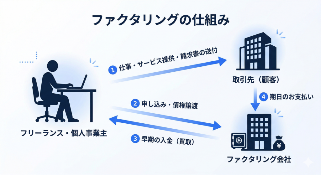 ファクタリングの仕組み