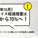 【2026年10月】インボイス経過措置は80％から70%へ！ 免税事業者のフリーランスが備えるべき交渉術と自衛策